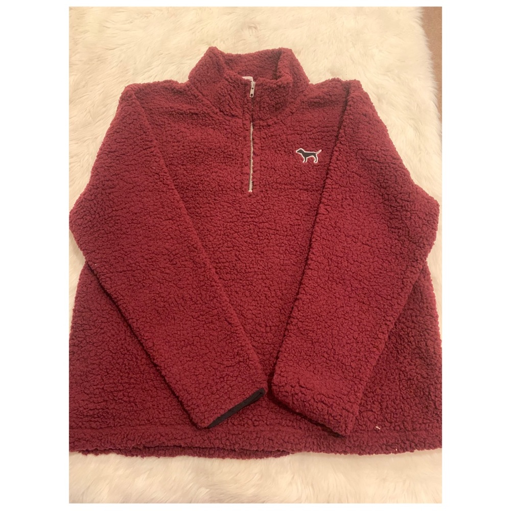 Victoria’s Secret Pink Sherpa half zip